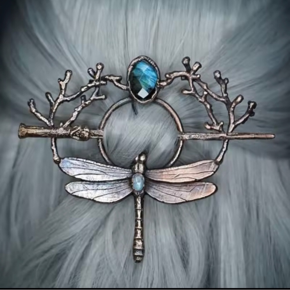 Dragonfly Gothic Style Hair Accessory